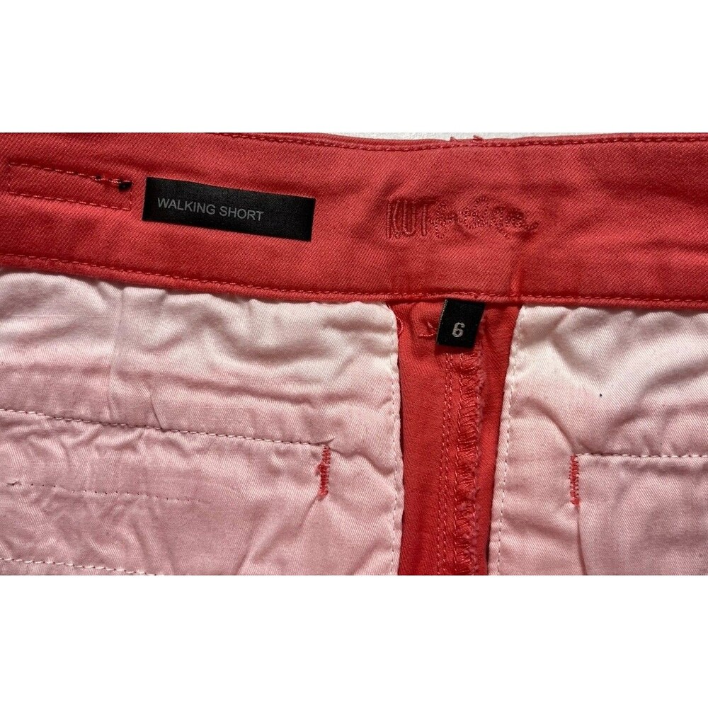 Kut From The Kloth Coral Chino Shorts Womens Size 6 Summer Casual Stretch - Picture 3 of 3